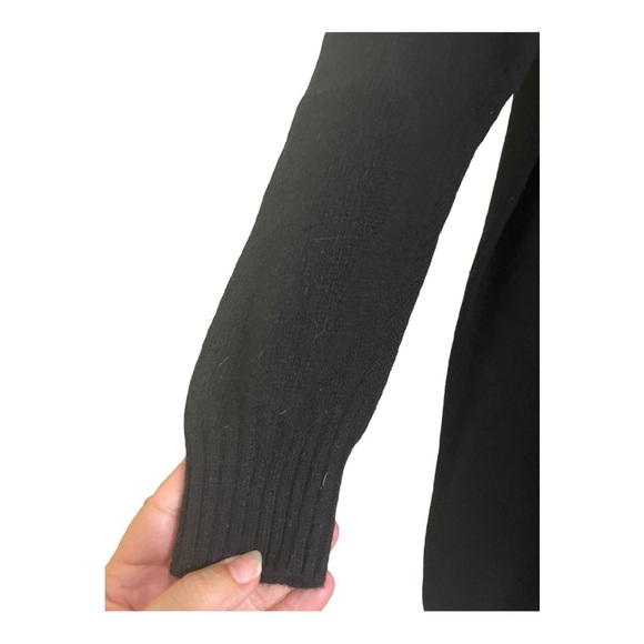 Raoul womens lambs wool and angora blend dress.midi size medium black - Picture 4 of 8